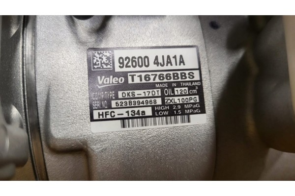 Compressor air conditioning compressor Renault Alaskan 2 3dCi 926004JA1A ORIGINAL Quality of parts according to GVO O original w