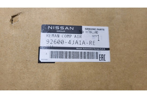 Compressor air conditioning compressor Renault Alaskan 2 3dCi 926004JA1A ORIGINAL Catalog number of the original 926004JA1A