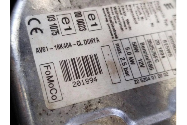 Webasto FORD TRANSIT CONNECT AV6118K464CL 1 6L gasoline 110kW 2014 Catalog number of substitutes 340117FC