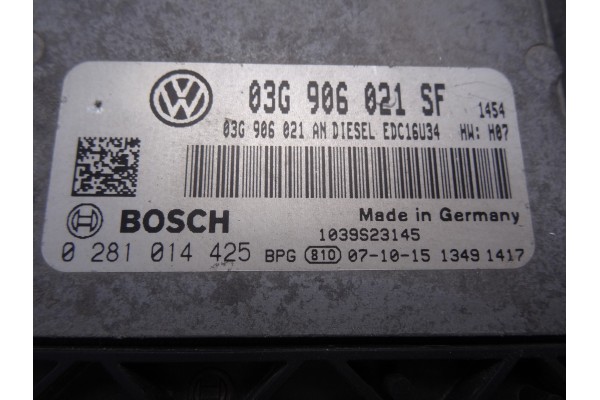 03G906021SF  CENTRALITA MOTOR UCE SEAT LEON (1P1) Comfort Limited 2007 03G906021SF 209936 SEAT - 1