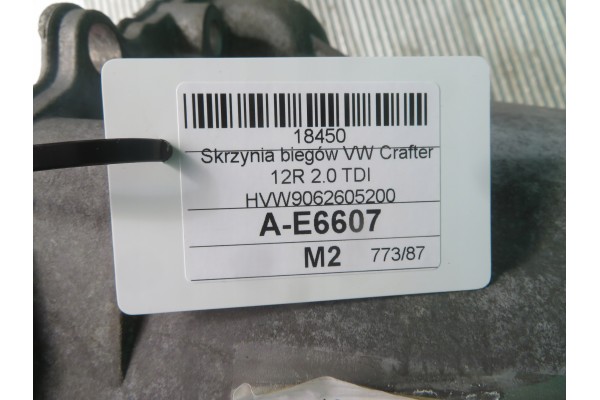 Caja de Cambios VW CRAFTER 12R 2.0 TDI HVW9062605200