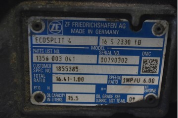 Caja de cambios DAF XF 105 106 16 S 2330 TD 2012