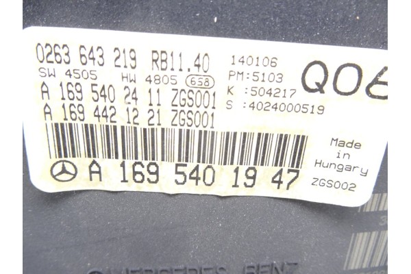 A1695401947 CUADRO INSTRUMENTOS MERCEDES-BENZ CLASE A (BM 169)