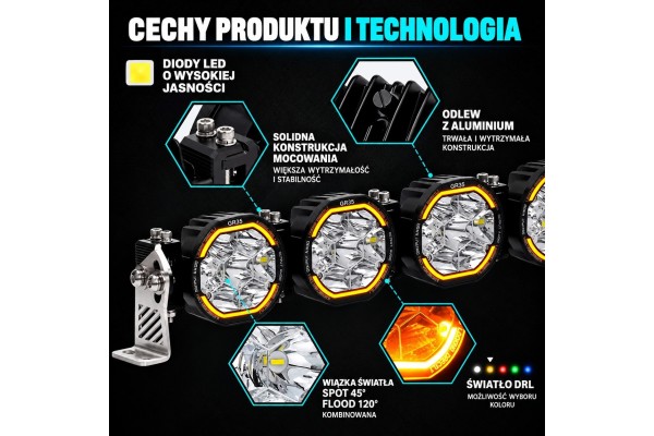 LED work lamp BAR 300W 33300lm 100 cm CREE COMBO IP68 SEARCHLIGHT Catalog number of the part 3585 all