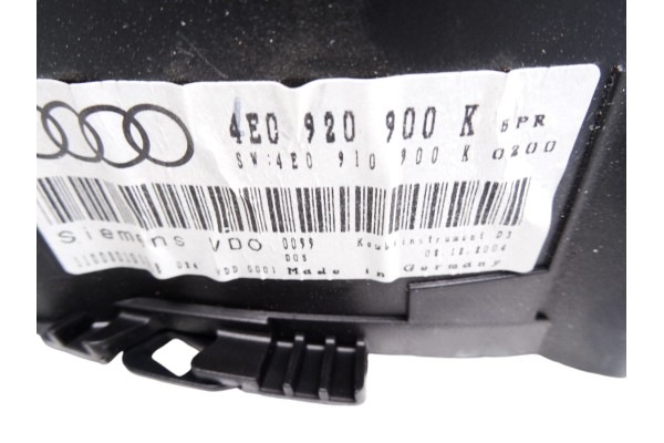 4E0920900K CUADRO INSTRUMENTOS AUDI A8 (4E)