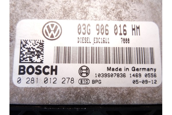 03G906016HM  CENTRALITA MOTOR UCE SEAT TOLEDO (5P2) Sport-up 2006 03G906016HM 211594 SEAT - 2