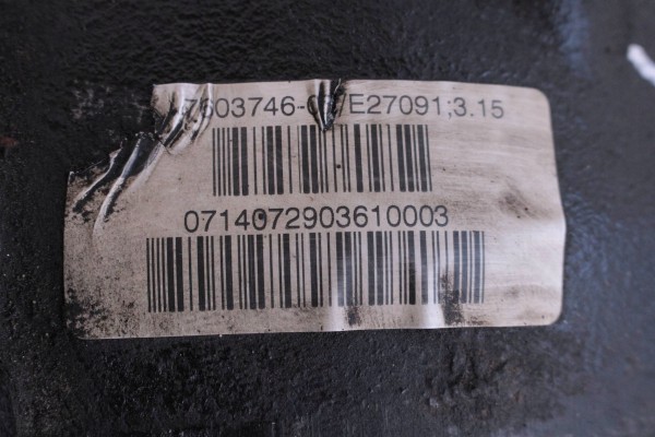 2015 BMW 3 GT F34 Rear Differential 7603746 Catalog number of the original 7514992