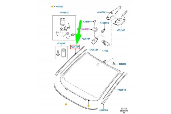OE FORD 1773613 Window Seal Car type undefined
