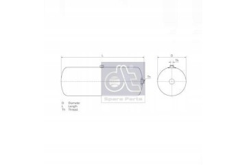 DT Spare Parts 1 18396 Zasobnik vzduchu pneumaticky system Catalog number of the part 1792544
