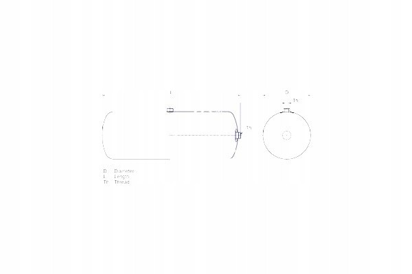 DT Spare Parts 1 18396 Zasobnik vzduchu pneumaticky system Catalog number of the original 1792544