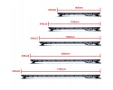 EPBL06 LED WARNING LAMP 120 CM 12 24V 456W Customs tariff code 85122000