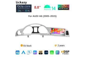 8 9 Android Radio Multimedia for Audi A6 C6 2010 2011 MMI 3G Carplay Screen