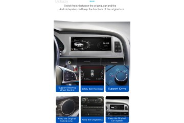 Radio Multimedia Android 8.9 para Audi A6 C6 2010-2011 MMI 3G con Pant