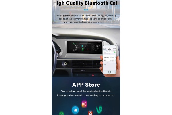 Radio Multimedia Android 8.9 para Audi A6 C6 2010-2011 MMI 3G con Pant