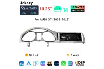 10 25 Android Radio Multiemdia for Audi Q7 2005 2009 MMI 2G Carplay Screen
