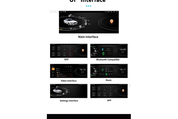 10 25 Android Radio Multiemdia for Audi Q7 2005 2009 MMI 2G Carplay Screen Car type undefined