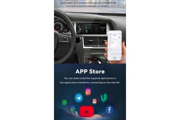 Radio Multimedia Android 10.25 para Audi Q7 2005-2009 MMI 2G con Panta