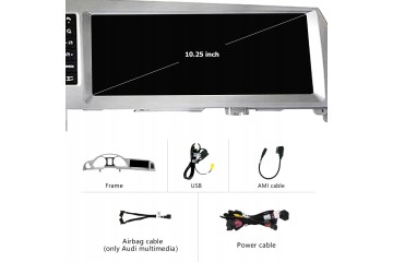 Radio Multimedia Android 10.25 para Audi Q7 2005-2009 MMI 2G con Panta