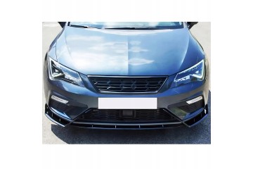 For SEAT Leon MK3 FL 2017 Front Lip Race Cup V1 Lenz Design Gloss Black Packaging status original