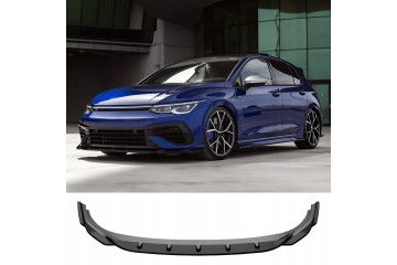 For VW Golf MK8 R 20 24 Front Splitter Lip Black ABS Plastic Sport Bumper