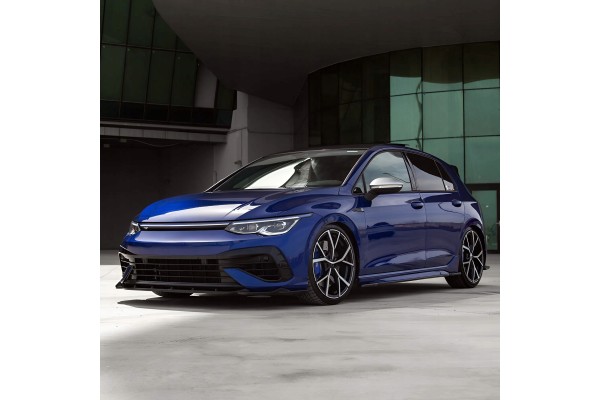For VW Golf MK8 R 20 24 Front Splitter Lip Black ABS Plastic Sport Bumper Car type passenger cars