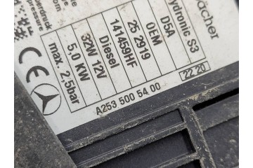 Calefactor estacionario Webasto para Mercedes GLC X253 2.0D 194CV - Nú