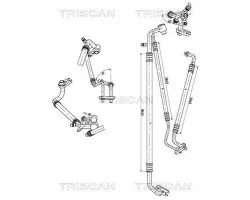 Triscan 9010 24003 Manguera de alta/baja presión para aire acondicionado