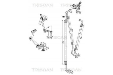 AIR CONDITIONING CABLE OPEL CORSA E 1 4 2014 TRISCAN 9010 24003