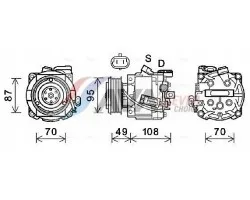 Compresor AVA Quality cooling OLAK668, aire acondicionado