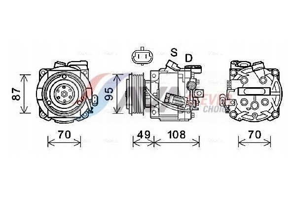 AVA Clever Choice OLAK668 Compressor Air Conditioning