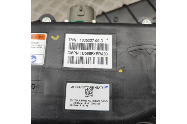 Calefactor interior para TESLA MODEL X 1035327-00-D F00S3B2539 1023883