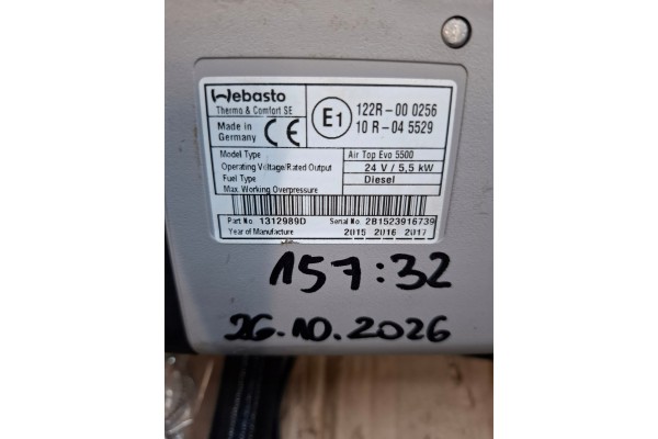 Heating Webasto Air Top 5500 5 5 kW 24V Diesel Yacht Container Large Catalog number of substitutes 1312989D webasto 24v 5 5 kw
