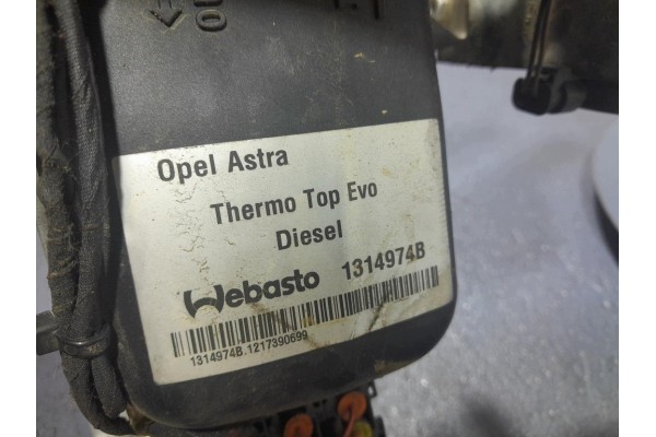 Calefactor Auxiliar Webasto para Opel Astra J (2009-Presente) - Número
