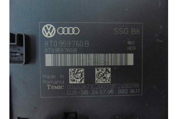 8T0959760B MODULO ELECTRONICO AUDI A5 COUPE (8T) 2.7 TDI 2010 8T0959760B 187954 AUDI - 1