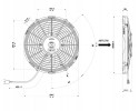 Condenser fan 12V type Carrier 54 00611 02 Catalog number of the part 54 00611 02