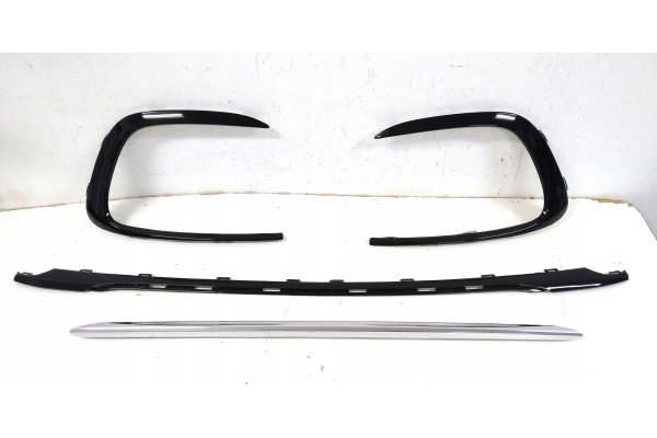 New Bumper Bottom Bars Front for Mercedes W447 V CLASS vito 2024 BLACK Catalog number of the part w447 24 kratkiLISTWYblack