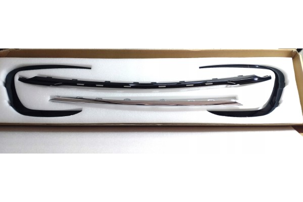 New Bumper Bottom Bars Front for Mercedes W447 V CLASS vito 2024 BLACK Installation side front
