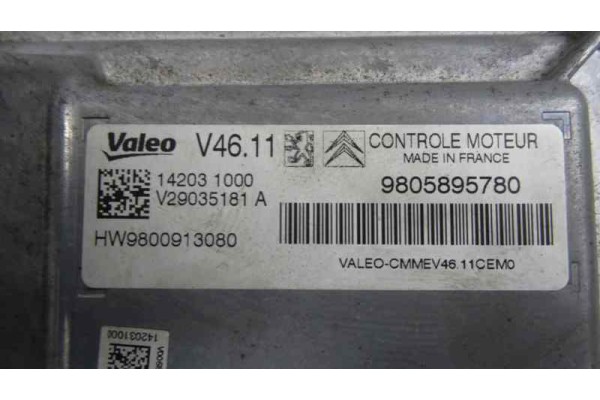 9805895780 CENTRALITA MOTOR UCE CITROEN C4 CACTUS Feel 2014 9805895780 173518 CITROEN - 1