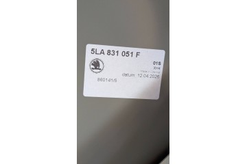 NEW FRONT DOOR SKODA ENYAQ IV ELROQ 2025 5LA831311B Customs tariff code 87082990