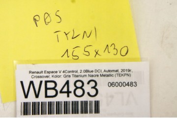 Refuerzo de Parachoques Trasero Renault Espace V WB483
