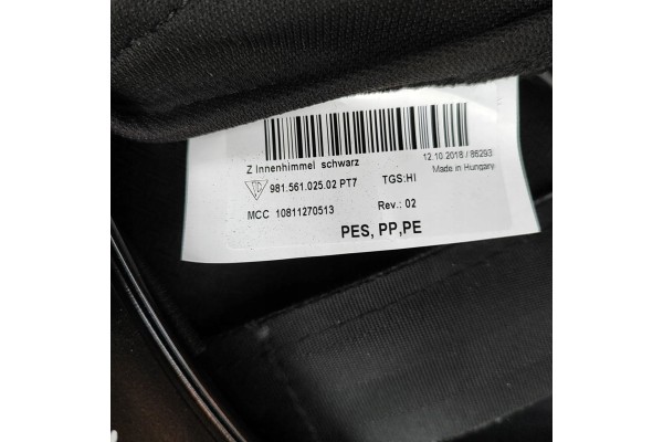 Roof folding mechanism Porsche 718 Boxster 982 98156101505 98156102502 Catalog number of the original 98156101505 98156102502