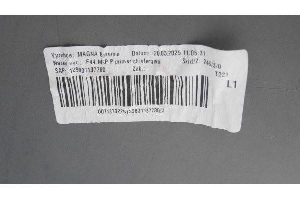 Front bumper Front NEW OE BMW 2 F44 M APKIET USA AMERICA 8080696 Catalog number of the original 0071370226