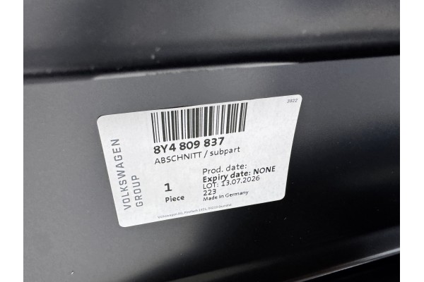 AUDI A3 8Y (2020) Panel Trasero Izquierdo (Guardabarros Lateral) - Mod