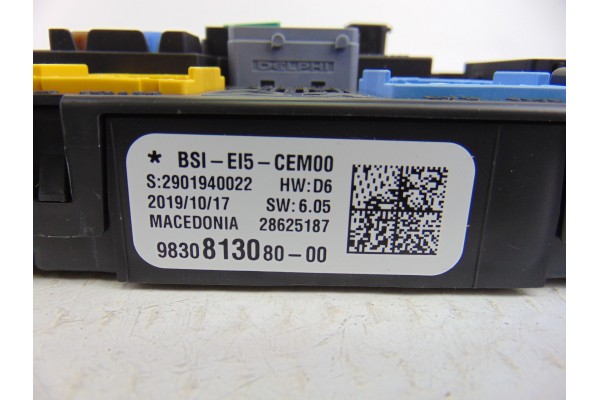 9830813080 CAJA RELES / FUSIBLES PEUGEOT 508