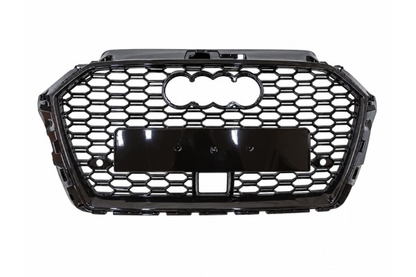 Grill dummy Audi A3 8V 20162019 pattern RS3 black under radar ACC