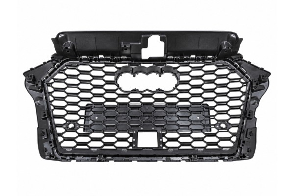 Grill dummy Audi A3 8V 20162019 pattern RS3 black under radar ACC Part manufacturer PA