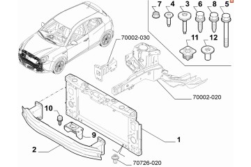 Skeleton front reinforcement beam Alfa Giulietta OE NEW from ASO Alfa Wrocaw Part manufacturer Alfa Romeo OE