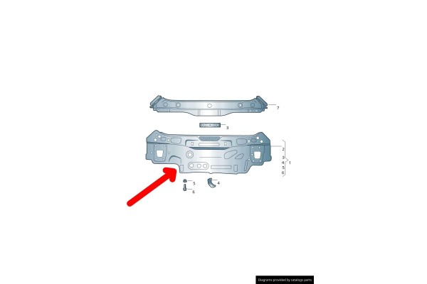 Skoda Octavia IV 20 rear belt reinforcement 5E7