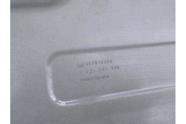 Skoda Octavia IV 20 rear belt reinforcement 5E7 Catalog number of the original 5E7813301A