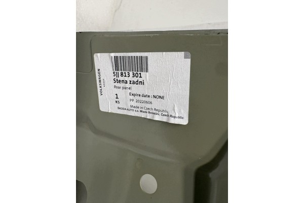 REAR BELT REINFORCEMENT SKODA RAPID 5JJ813305 Car type passenger cars